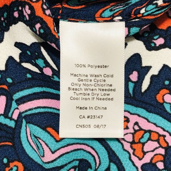 Talbots NEW Paisley Long Sleeve Blouse - Picture 7 of 7